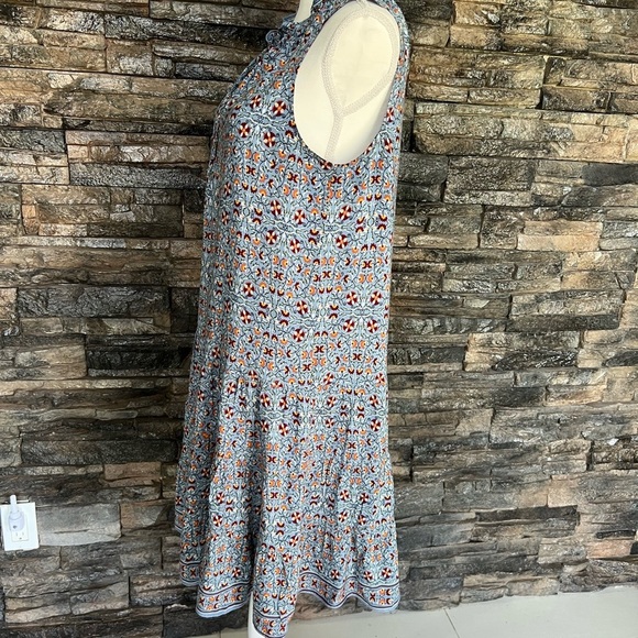 Max Studio Sleeveless Blue and Red Mini Sundress - Picture 3 of 8